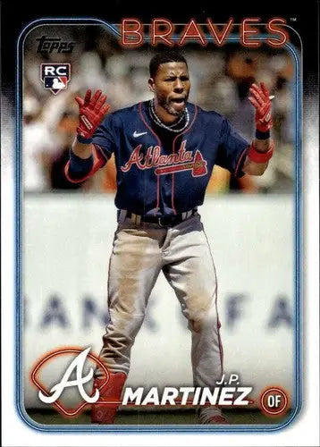 J.P. Martinez rookie Braves baseball card with original gloss NM-MT RC rookie rating