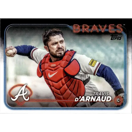 2024 Topps #686 Travis d’Arnaud NM-MT Atlanta Braves Baseball Card - Baseball Card Single