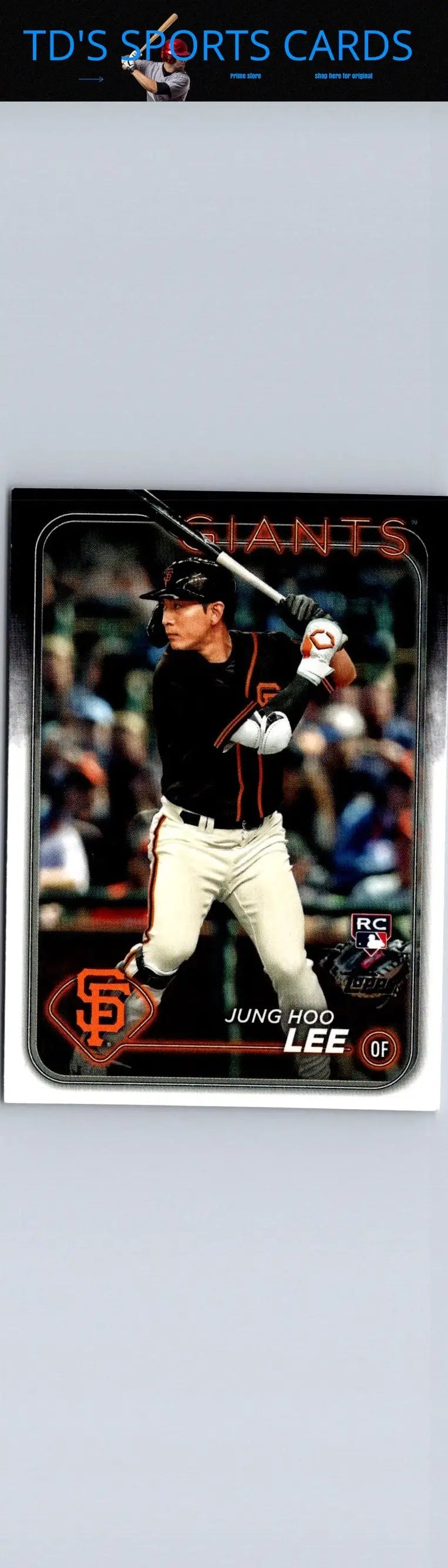 Jung Hoo Lee baseball card from 2024 Topps #691 showcasing Jung Hoo and Hoolee