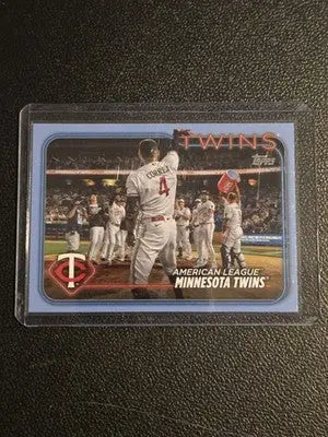 2024 Topps #692 Minnesota Twins Father’s Day Powder Blue #/50 - Baseball Card Single
