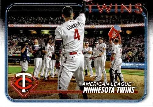 Original gloss 2024 Topps Twins team card NM-MT Baseball card image