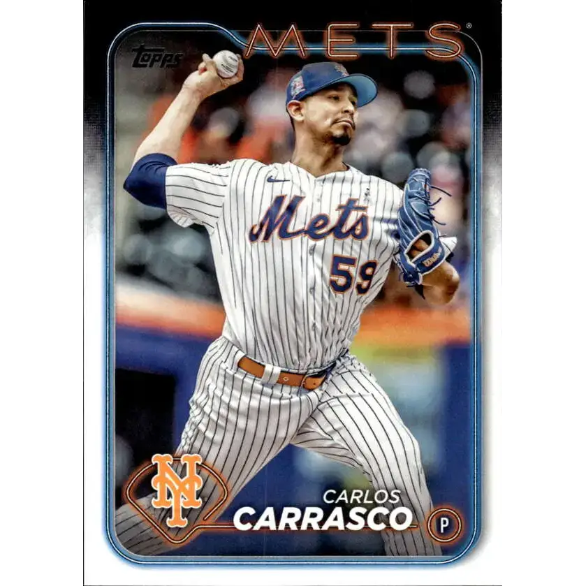 2024 Topps #693 Carlos Carrasco NM-MT New York Mets Baseball Card - Baseball Card Single