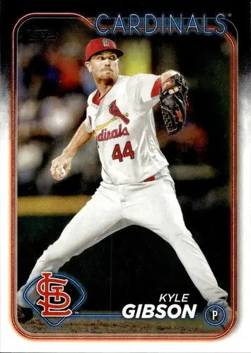 Baseball card featuring Kyle Gibson with original gloss from 2024 Topps #695 NM-MT