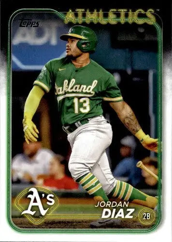 2024 Topps #697 Jordan Diaz NM-MT Athletics ID:76175 - Baseball Card Single