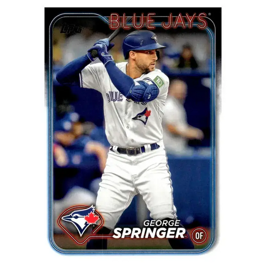 2024 Topps #72 George Springer NM-MT Toronto Blue Jays Baseball Card - Baseball Card Single