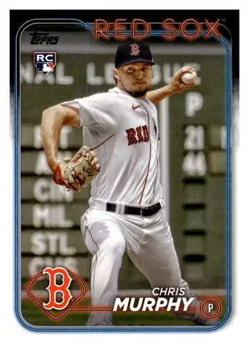 Chris Murphy rookie Red Sox baseball card from 2024 Topps #73 product