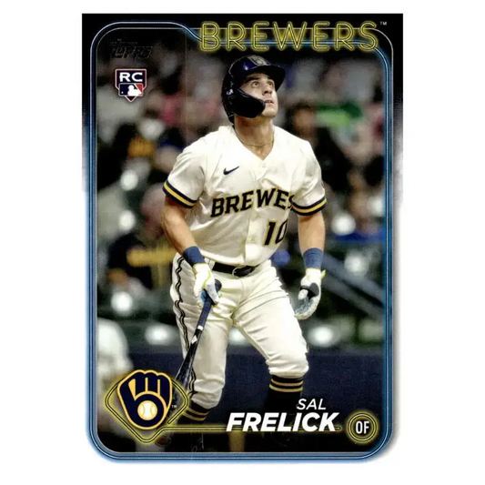 2024 Topps #76 Sal Frelick NM-MT RC Rookie Milwaukee Brewers Baseball Card - Baseball Card Single