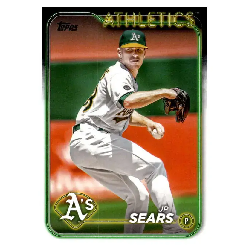 2024 Topps #80 JP Sears NM-MT Oakland Athletics Baseball Card - Baseball Card Single