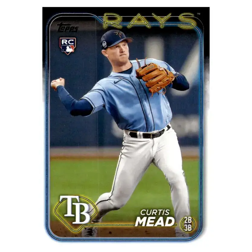 2024 Topps #82 Curtis Mead NM-MT RC Rookie Tampa Bay Rays Baseball Card - Baseball Card Single