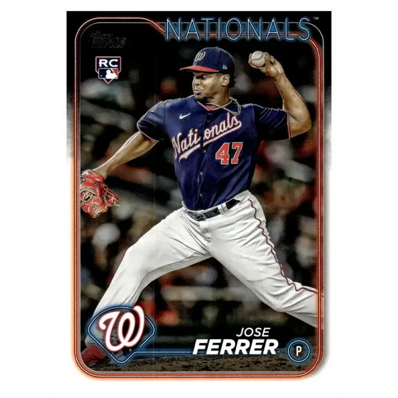 2024 Topps #85 Jose Ferrer NM-MT RC Rookie Washington Nationals Baseball Card - Baseball Card Single