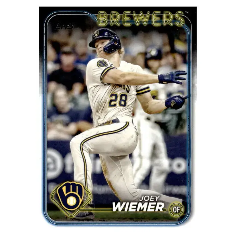 2024 Topps #9 Joey Wiemer NM-MT Milwaukee Brewers Baseball Card - Baseball Card Single