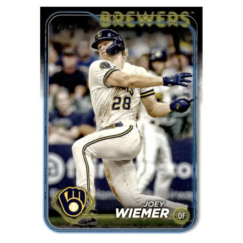 2024 Topps #9 Joey Wiemer NM-MT Milwaukee Brewers Baseball Card - Baseball Card Single