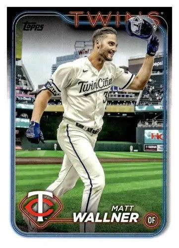 Matt Wallner baseball card with original gloss, Matt Wallner NM-MT Twins 2024 Topps