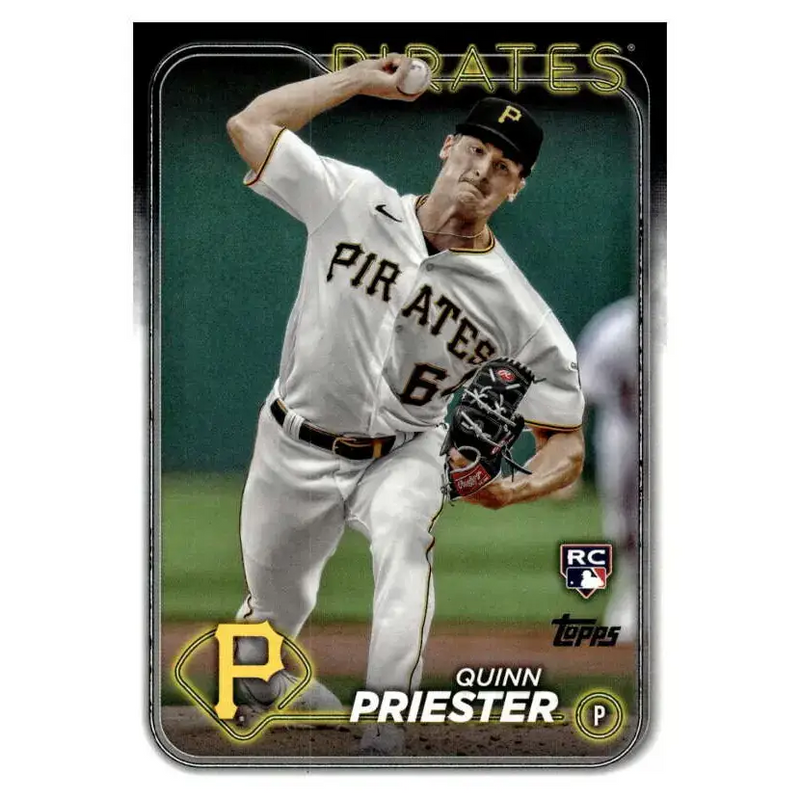 2024 Topps #93 Quinn Priester NM-MT RC Rookie Pittsburgh Pirates Baseball Card - Baseball Card Single