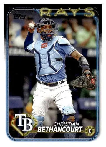 2024 Topps #96 Christian Bethancourt NM-MT Rays ID:68274 - Baseball Card Single