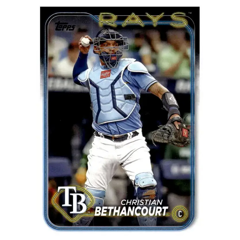 2024 Topps #96 Christian Bethancourt NM-MT Tampa Bay Rays Baseball Card - Baseball Card Single