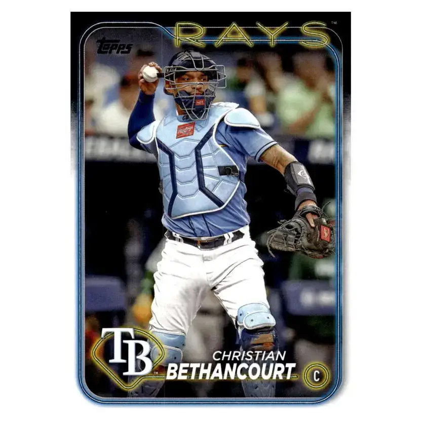 2024 Topps #96 Christian Bethancourt NM-MT Tampa Bay Rays Baseball Card - Baseball Card Single