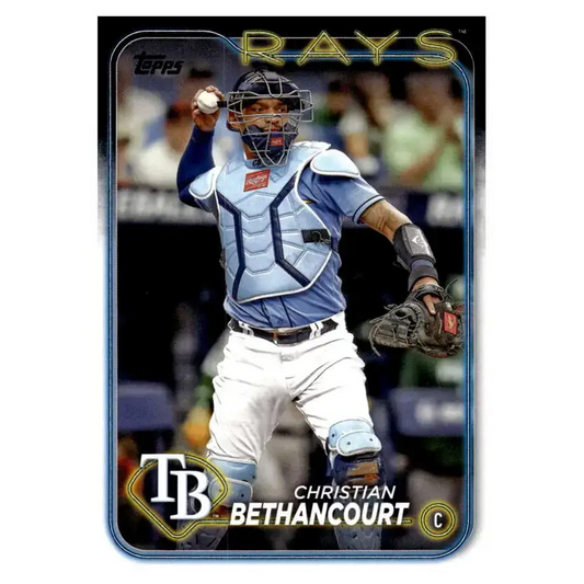 2024 Topps #96 Christian Bethancourt NM-MT Tampa Bay Rays Baseball Card - Baseball Card Single