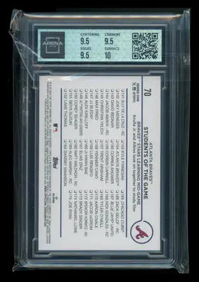 2024 Topps Acuna Jr Albies #70 Students of the Game Baseball Arena Club 10 - Baseball Card Single