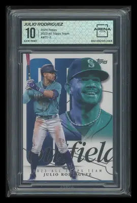 2024 Topps All Topps Team Julio Rodriguez #ATT-2 Baseball Arena Club 10 - Baseball Card Single