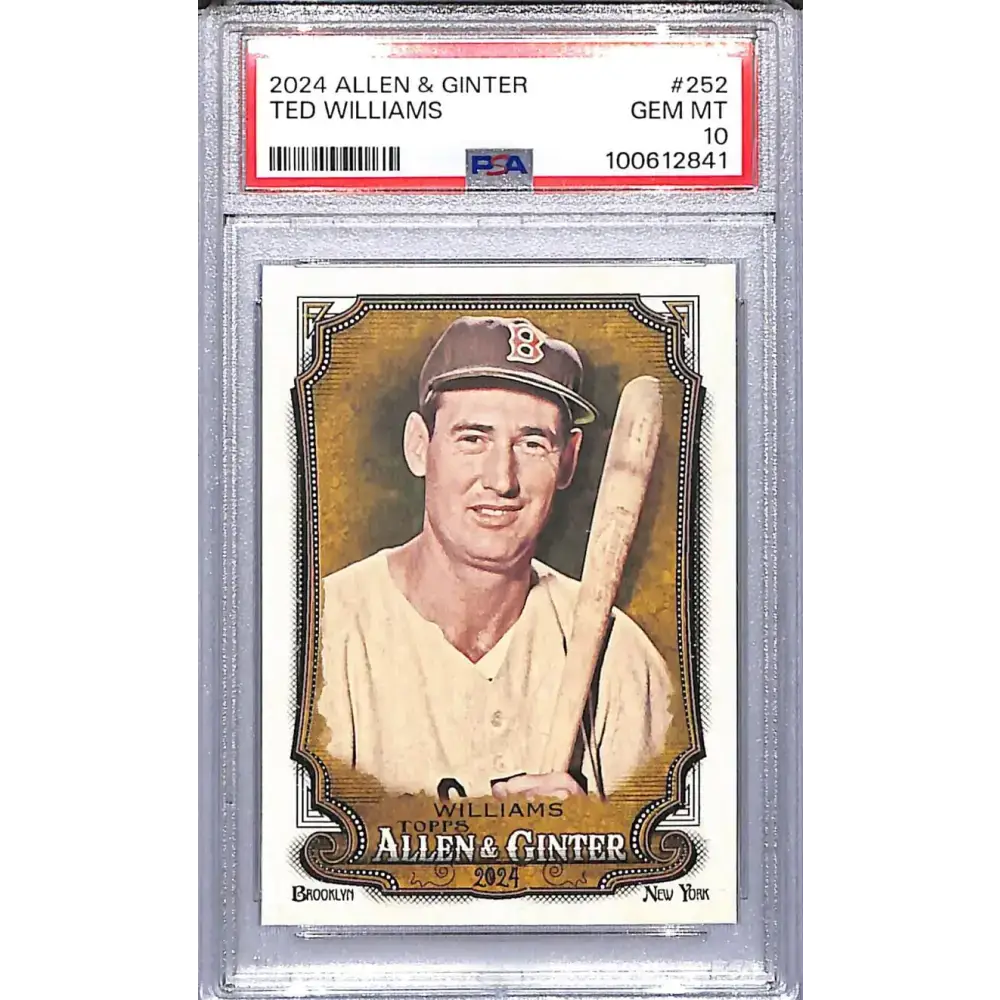 2024 Topps Allen & Ginter #252 Ted Williams PSA 10 GEM MINT Boston Red Sox - Baseball Card Single