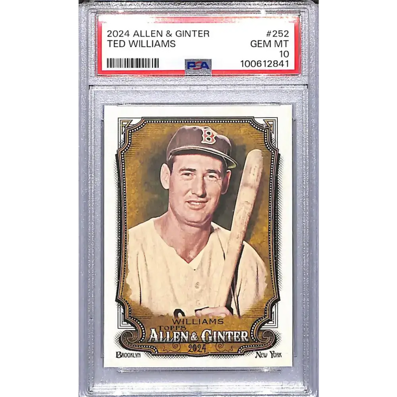 2024 Topps Allen & Ginter #252 Ted Williams PSA 10 GEM MINT Boston Red Sox - Baseball Card Single