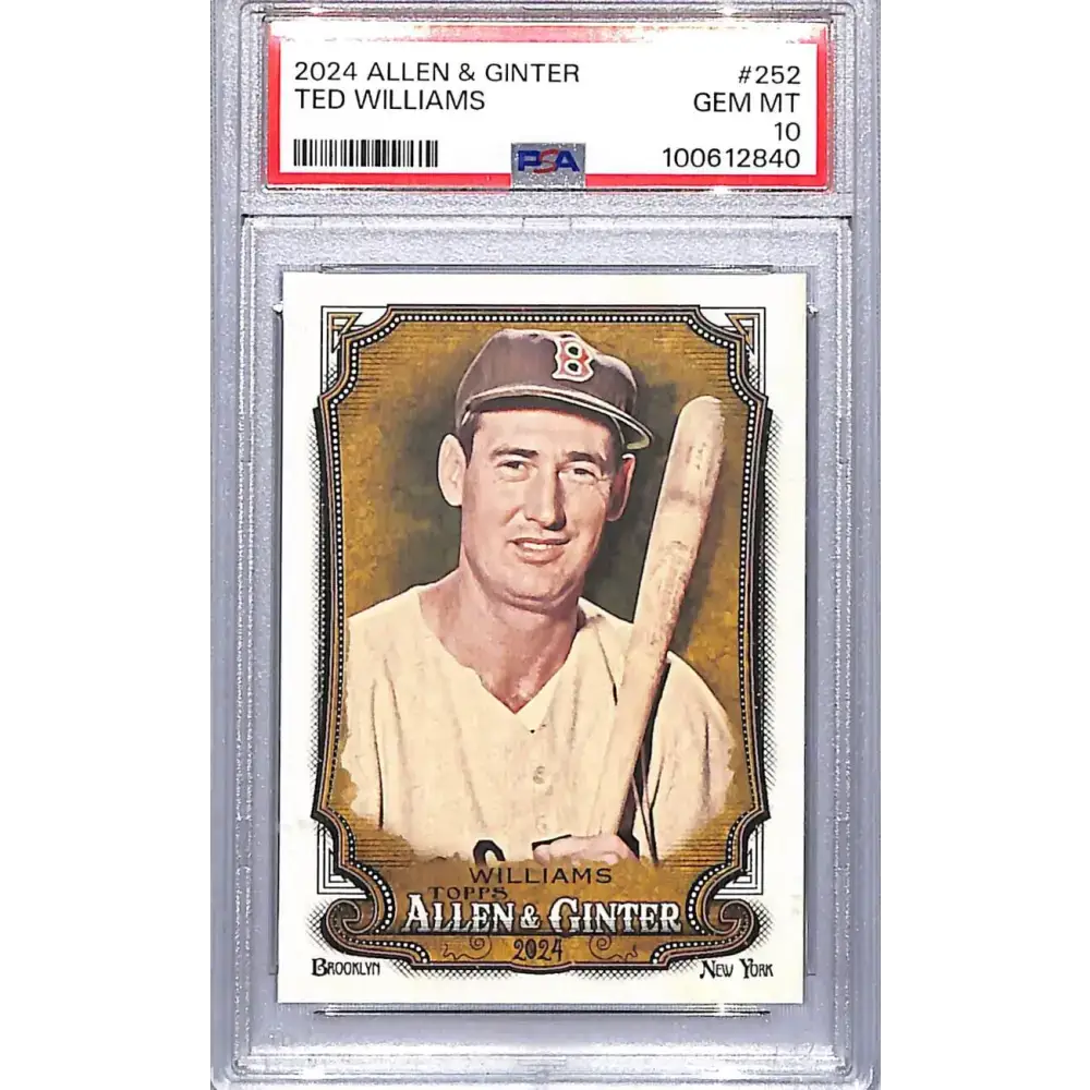 2024 Topps Topps Allen & Ginter #252 Ted Williams PSA 10 GEM MINT Boston Red Sox - Baseball Card Single