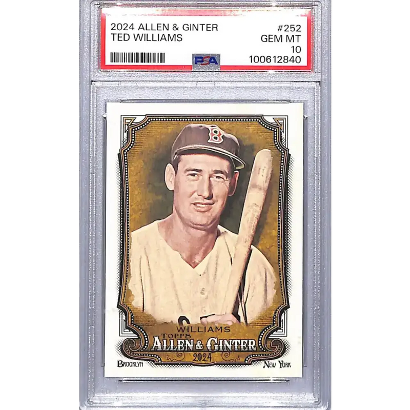 2024 Topps Topps Allen & Ginter #252 Ted Williams PSA 10 GEM MINT Boston Red Sox - Baseball Card Single