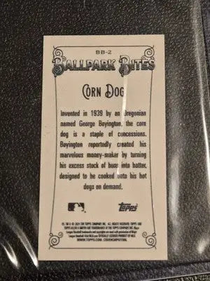 2024 Topps Allen & Ginter #BB-2 Corn Dog Mini Ballpark Bites - Baseball Card Single