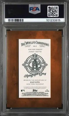 2024 Topps Allen & Ginter Mini Baseball Autographs Juan Soto #MAJS PSA 9 - Baseball Card Single