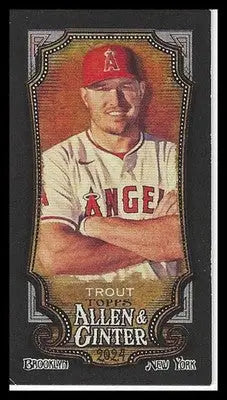 2024 Topps Allen & Ginter Mini Black Border #280 Mike Trout