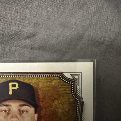 Baseball trading card featuring Paul Skenes in Pittsburgh Pirates cap from 2024 Topps Allen & Ginter