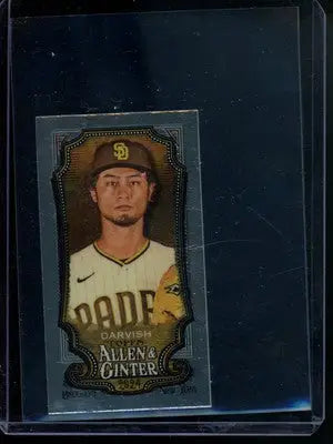 2024 Topps Allen & Ginter Yu Darvish #90 Mini Silver Baseball - Baseball Card Single