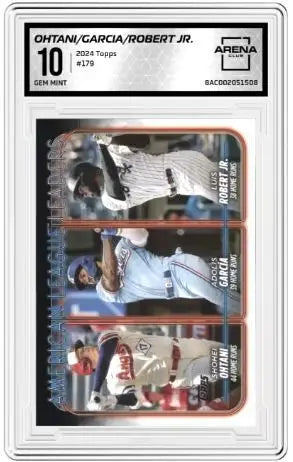 2024 Topps American League Leaders Home Runs (Ohtani /García /Robert Jr.) #179 - Baseball Card Single