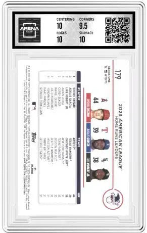 2024 Topps American League Leaders Home Runs (Ohtani /García /Robert Jr.) #179 - Baseball Card Single