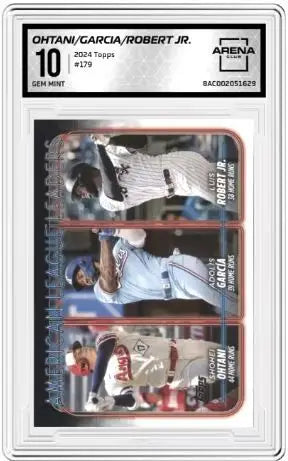 2024 Topps American League Leaders Home Runs (Ohtani /García /Robert Jr.) #179