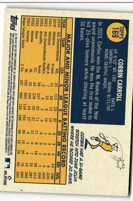 2024 Topps Archives #169 Corbin Carroll - Baseball Card Single