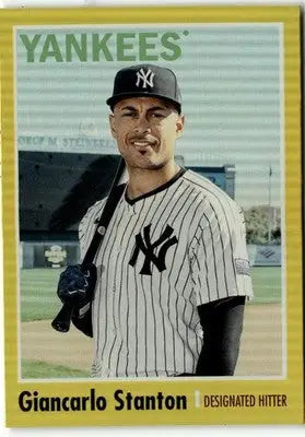 2024 Topps Archives #189 Giancarlo Stanton Yellow Foilboard - Baseball Card Single