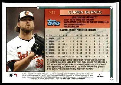 2024 Topps Archives #211 Corbin Burnes - Baseball Card Single