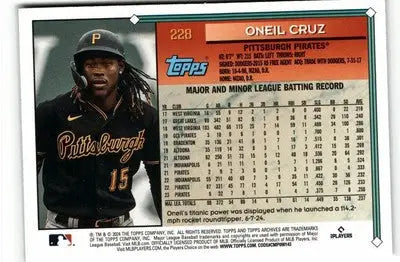 2024 Topps Archives #228 Oneil Cruz - Baseball Card Single