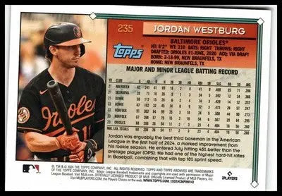 2024 Topps Archives #235 Jordan Westburg - Baseball Card Single
