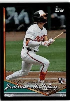 2024 Topps Archives #293 Jackson Holliday Black Foilboard - Baseball Card Single