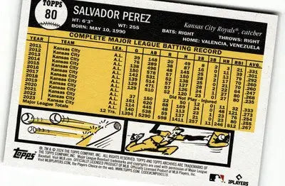 2024 Topps Archives #80 Salvador Perez - Baseball Card Single