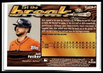 2024 Topps Archives #95ATB-7 Kyle Tucker 1995 At the Break - Baseball Card Single