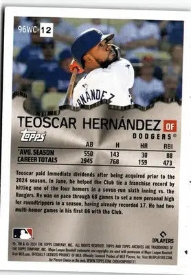 2024 Topps Archives #96WC-12 Teoscar Hernández 1996 Wrecking Crew - Baseball Card Single