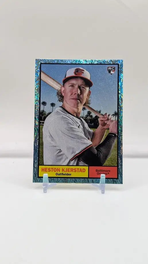 2024 Topps Archives Aqua Foilboard #11 Heston Kjerstad /75 (RC) Orioles - Baseball Card Single
