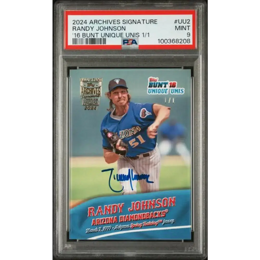 2024 Topps Archives Signature #UU2 Randy Johnson PSA 9 MINT Auto 1/1 Arizona Diamondbacks Baseball Card - Baseball Card