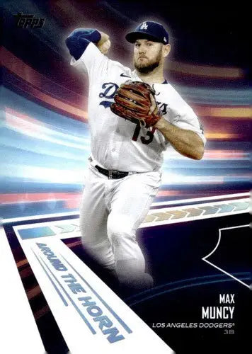 2024 Topps Around the Horn Max Muncy baseball card with original gloss ATH-10 Max Muncy Dodgers