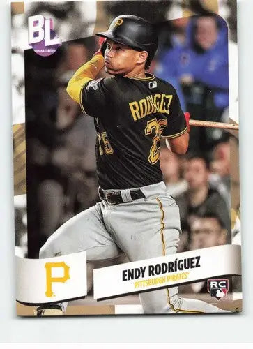 Original gloss 2024 Topps Big League Endy Rodriguez rookie baseball card Pirates