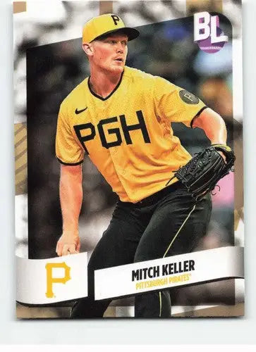 Original gloss 2024 Topps Big League Mitch Keller baseball card Pirates ID 68873